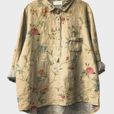 Poppy | Női Vintage Virágmintás Művészi Póló