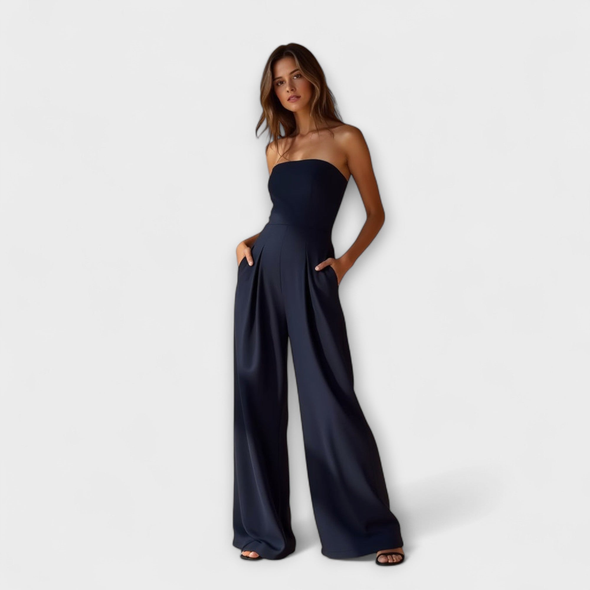 Eva - Elegáns, pánt nélküli overall