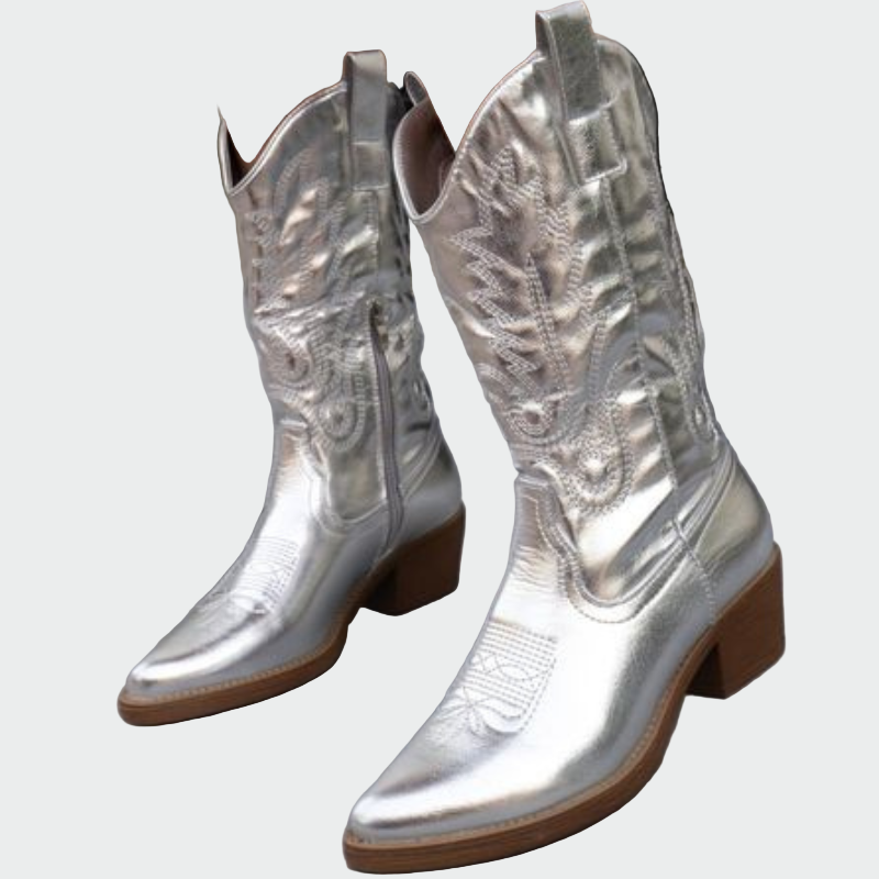 Fém cowboy cipők
